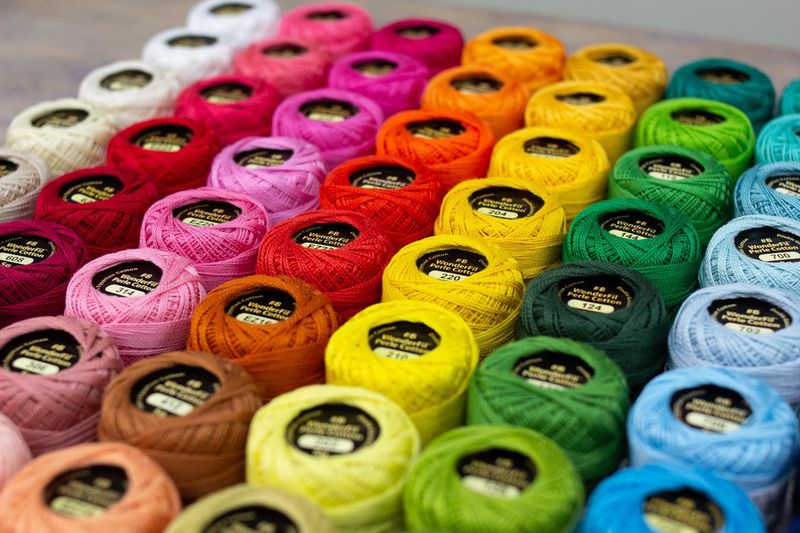 Eleganza Solid 8wt Egyptian Perle Cotton (Cool Tones 50 Colors) Wonderfil