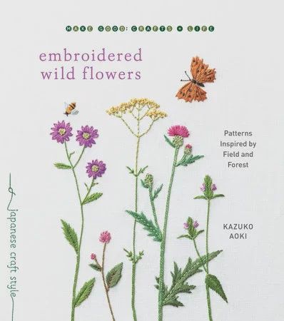 Embroidered Wild Flowers Book