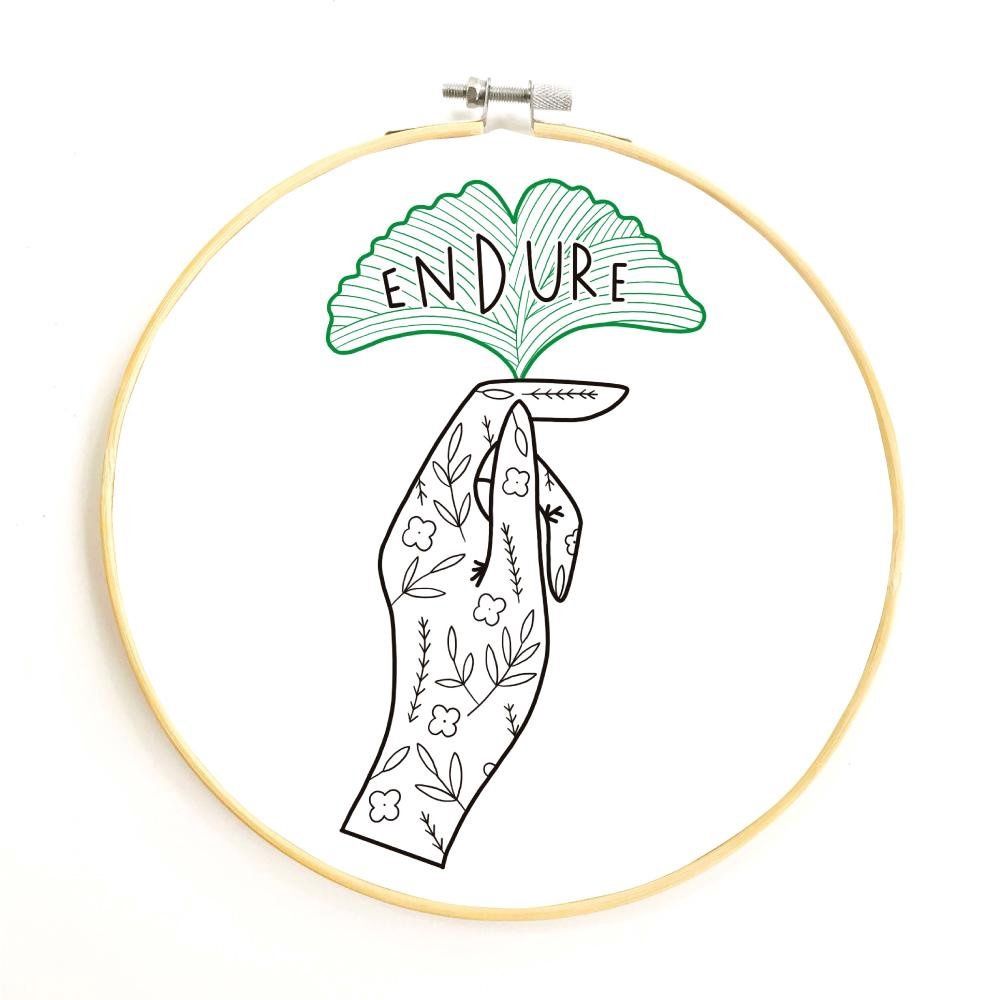 Embroidery Complete Kit Gingiber - Endure