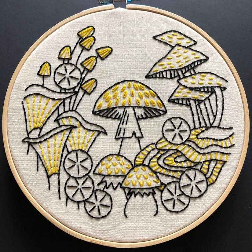 Embroidery Kit - Fungus Among Us - Hook Line &amp; Tinker