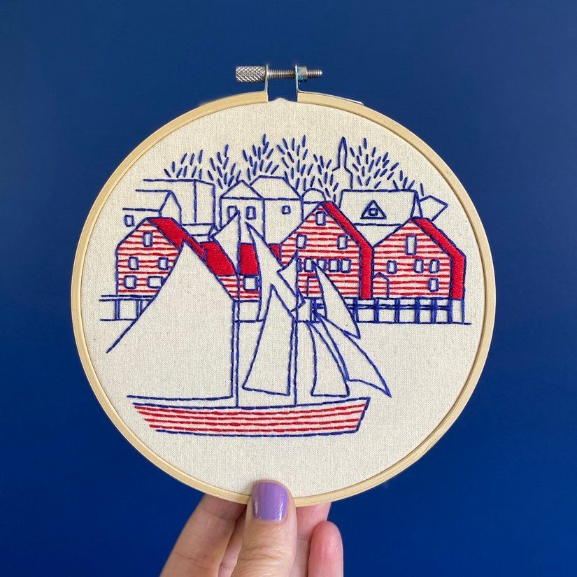 Embroidery Kit - Lunenburg - Hook Line &amp; Tinker