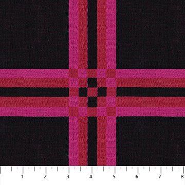 Encounter in Licorice Jaquard Yarn Dyed Woven Narrative by Anna Maria