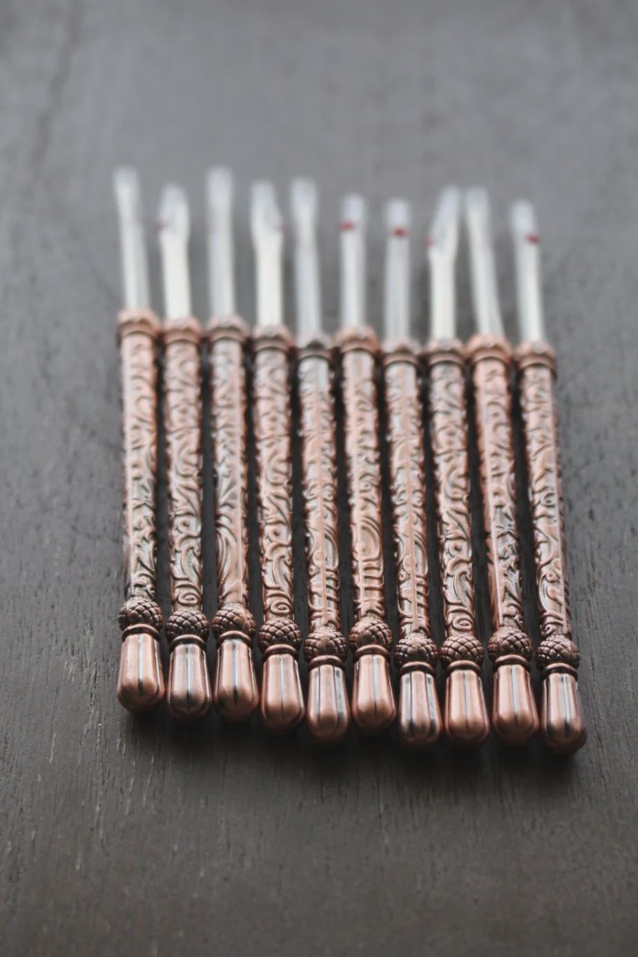 Engraved Copper Metal Seam Ripper