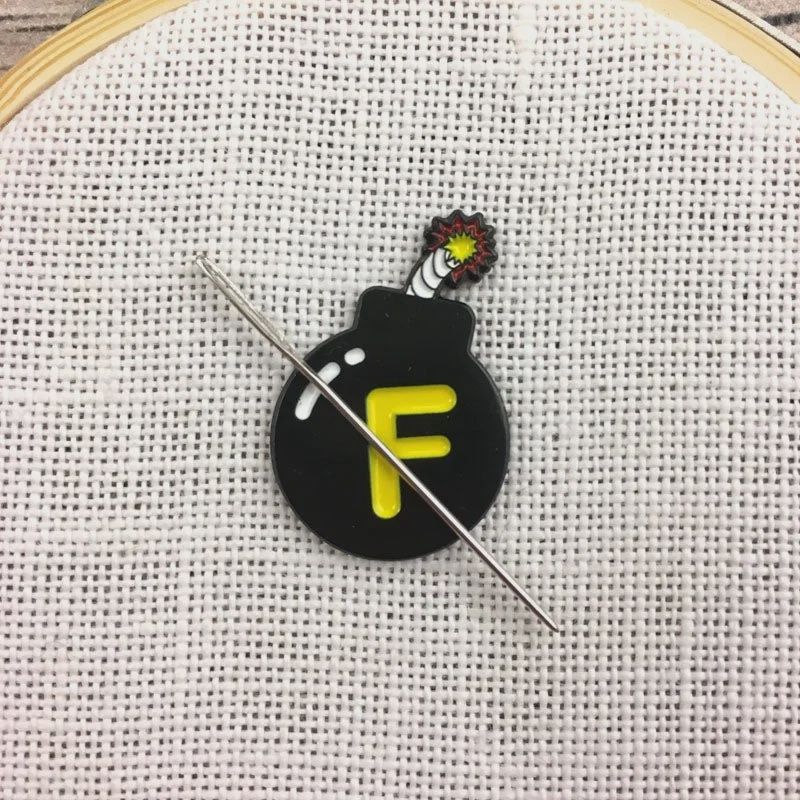 F-Bomb Enamel Needle Minder