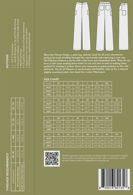 Flaneur Pants Pattern - Friday Pattern Co