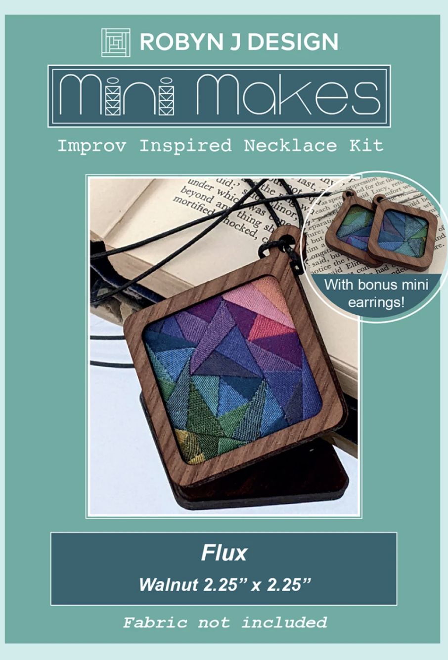 Flux Necklace Kit with Bonus Earrings Walnut