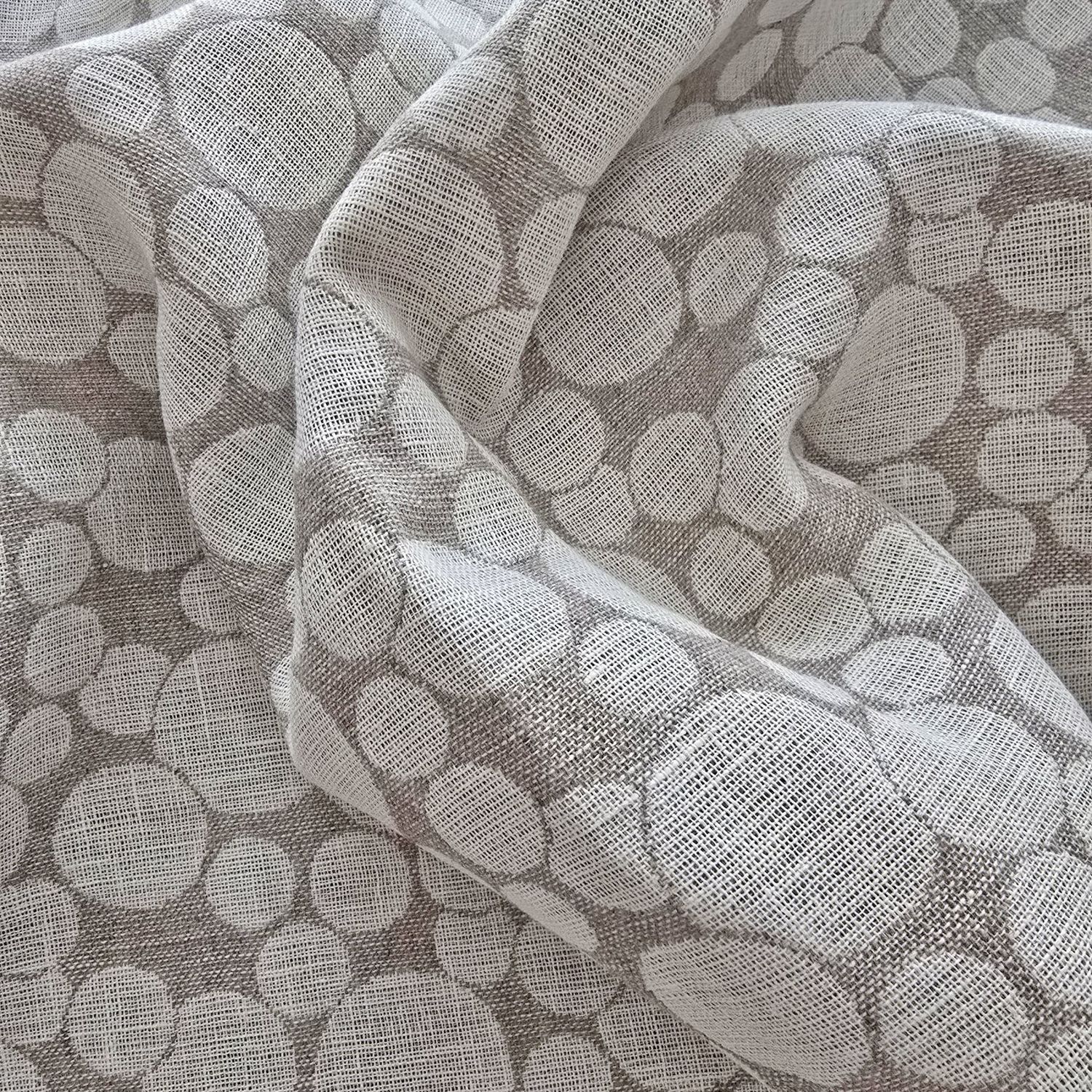 Bubble Textured Reversible Linen Doubleweave