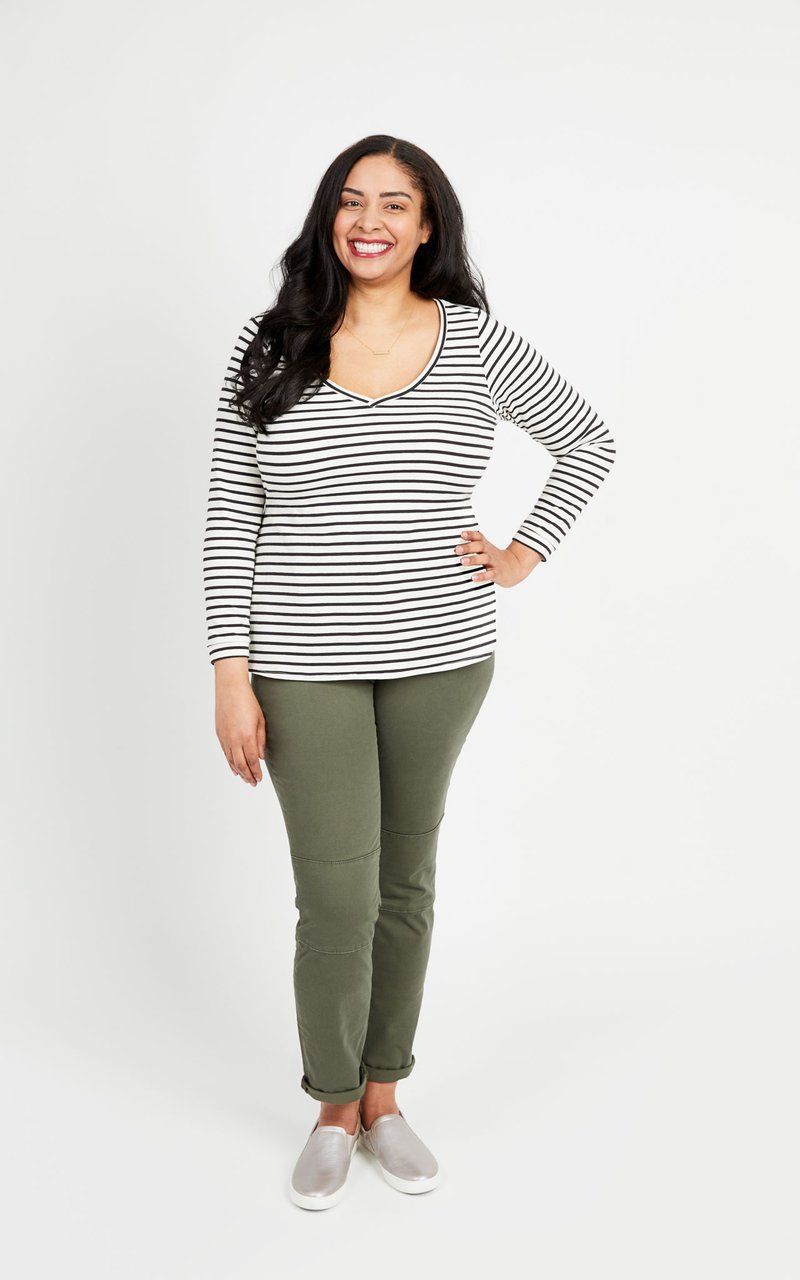 Concord Knit T-Shirt - US Sizes 12-32 - Cashmerette Patterns