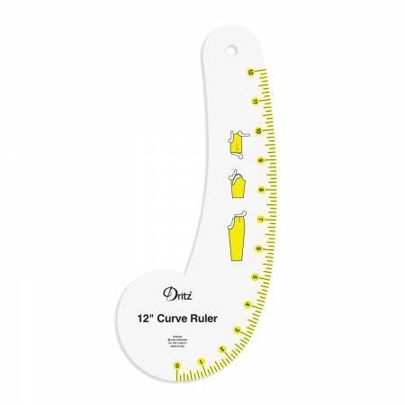 Curved Ruler 12" clear Dritz