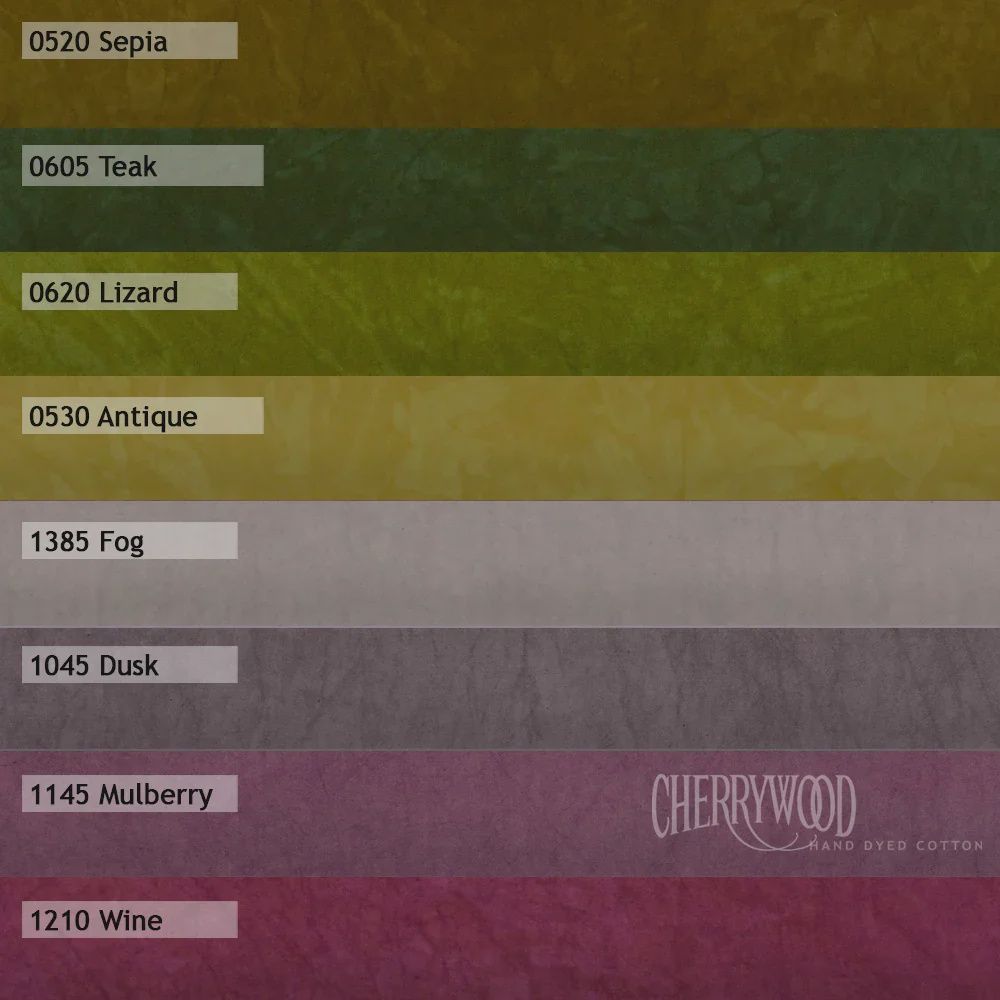 Desert Dusk Solid 8 Step Gradation Fat Quarter Bundle Cherrywood