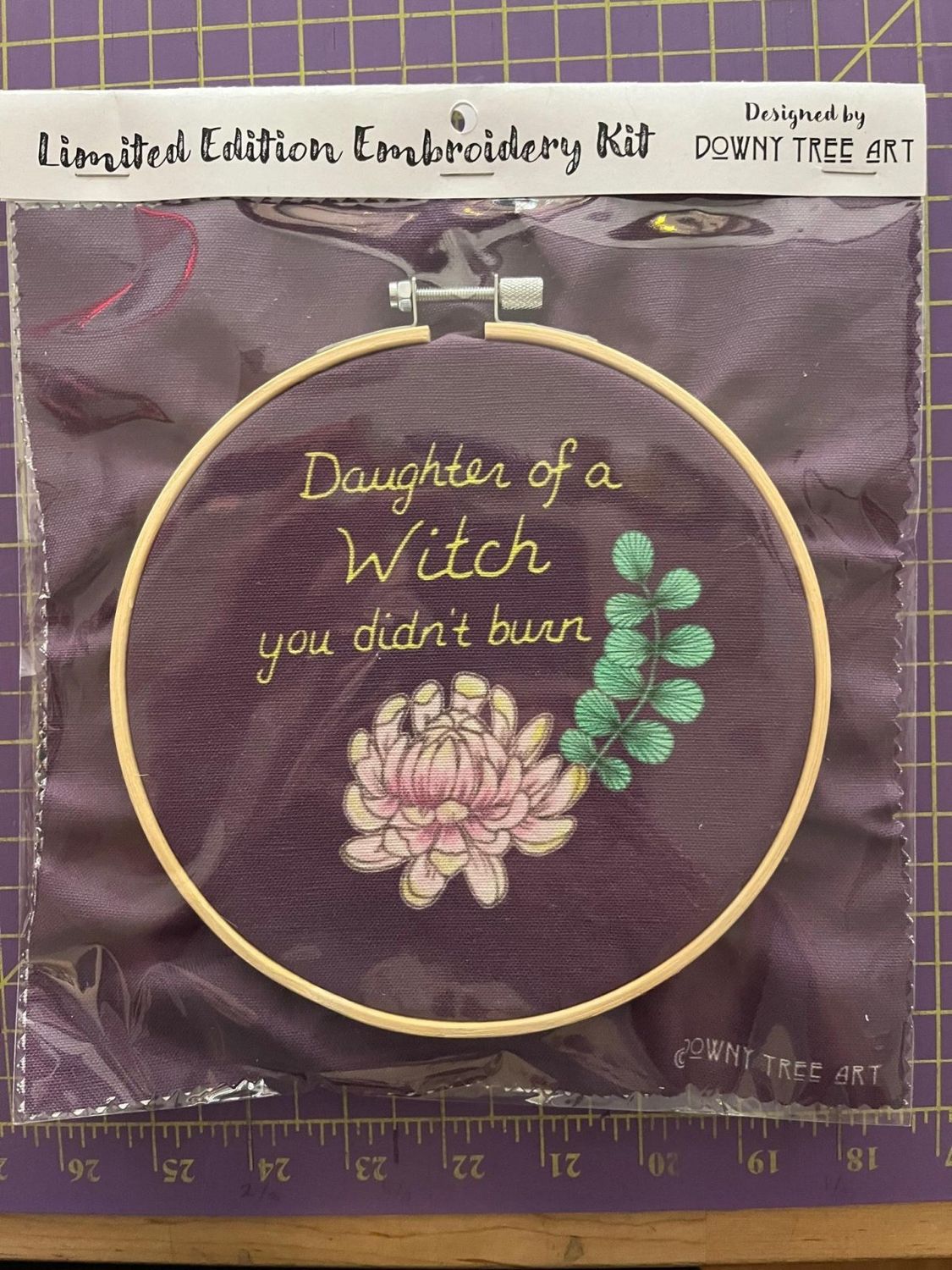 DIY Embroidery Kit - Daughters Of Witches - Downy Tree Art