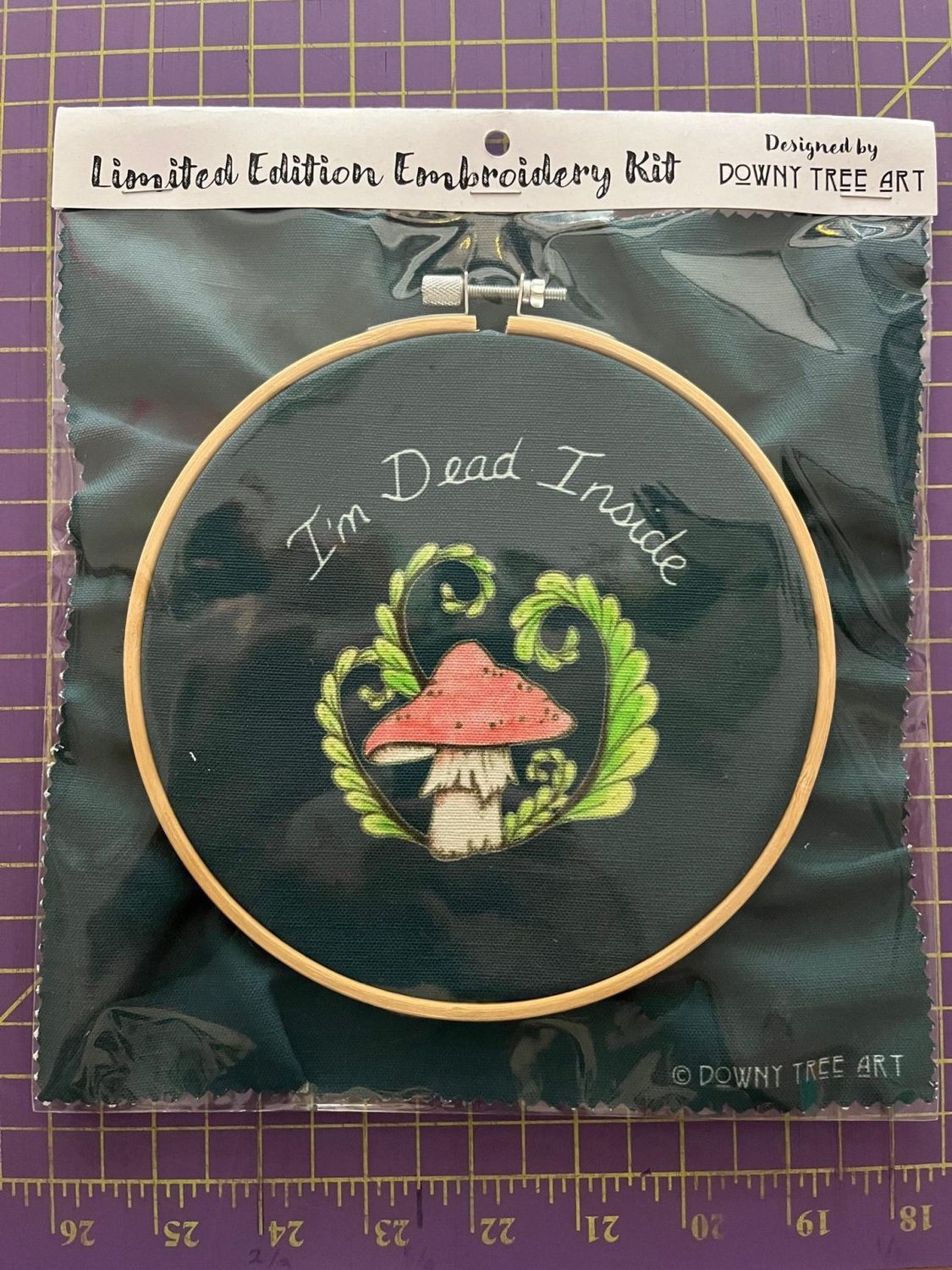 DIY Embroidery Kit - I'm Dead Inside - Downy Tree Art