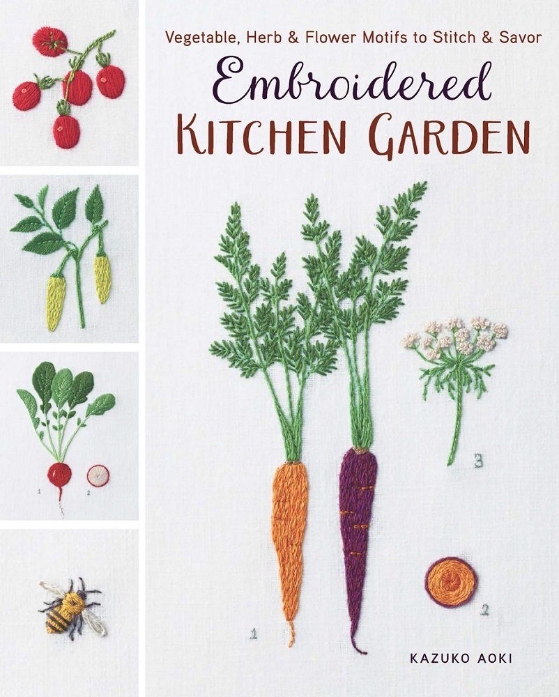 Embroidered Kitchen Garden - Kazuko AOKI