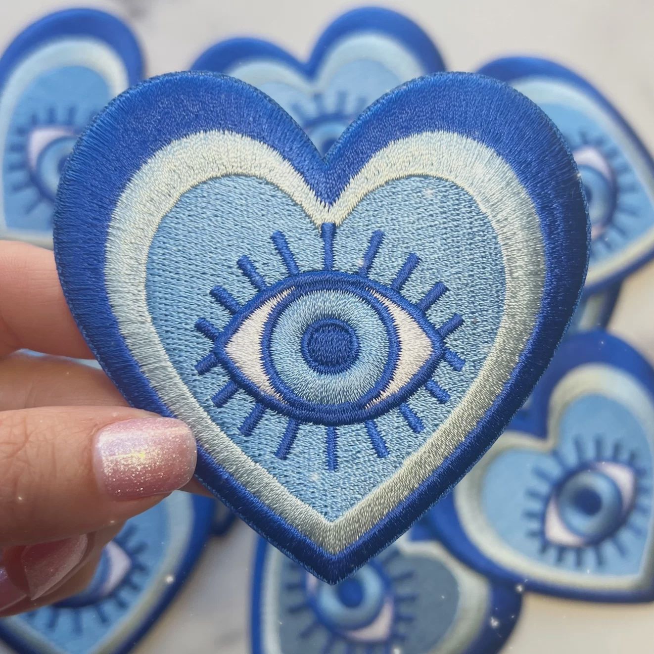 Evil Eye Heart Patch Wildflower + Co