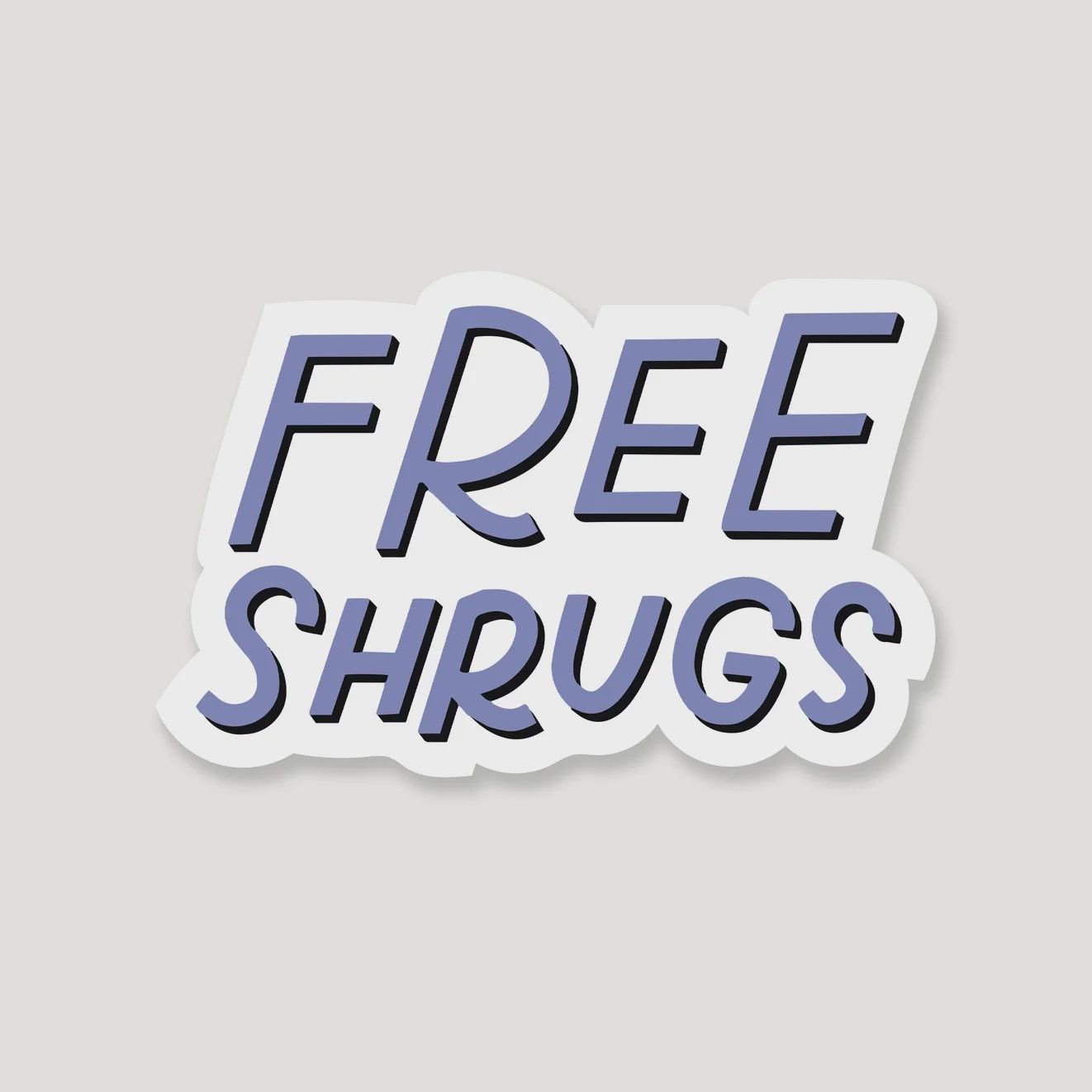 Free Shrugs Sticker