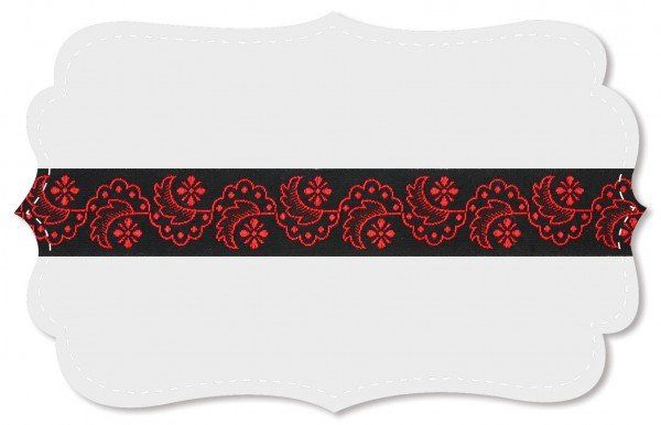 Cake Lace Motif Woven Ribbon by the Meter 0.75" wide C Pauli