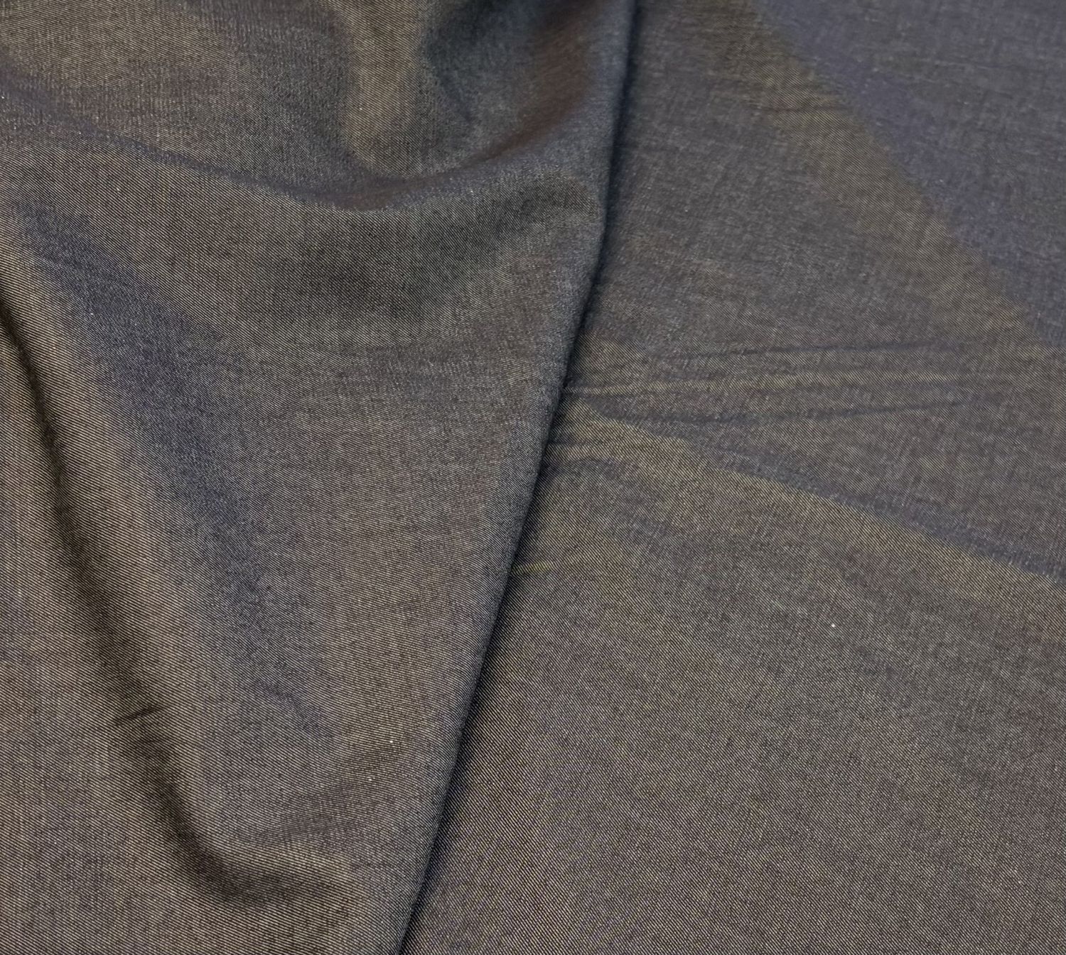 Charcoal / Deep Indigo Yarn Dyed Cotton Denim Japanese Import