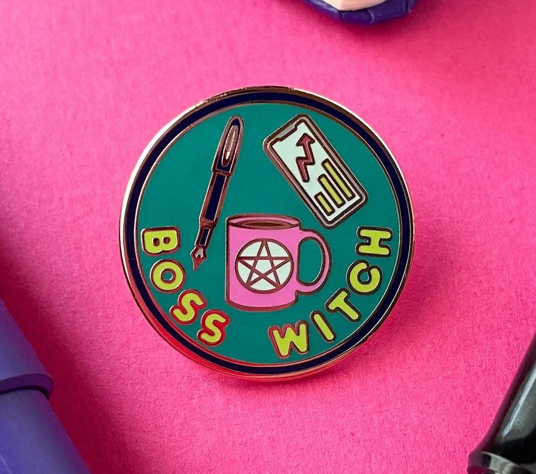 CLEARANCE! Boss Witch Enamel Pin