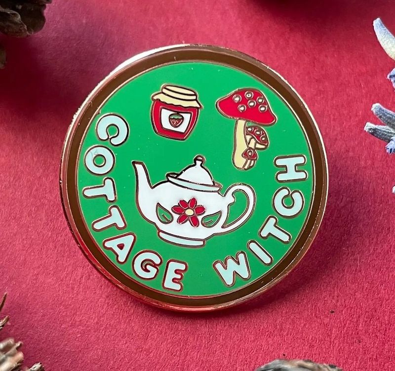 CLEARANCE! Cottage Witch Enamel Pin
