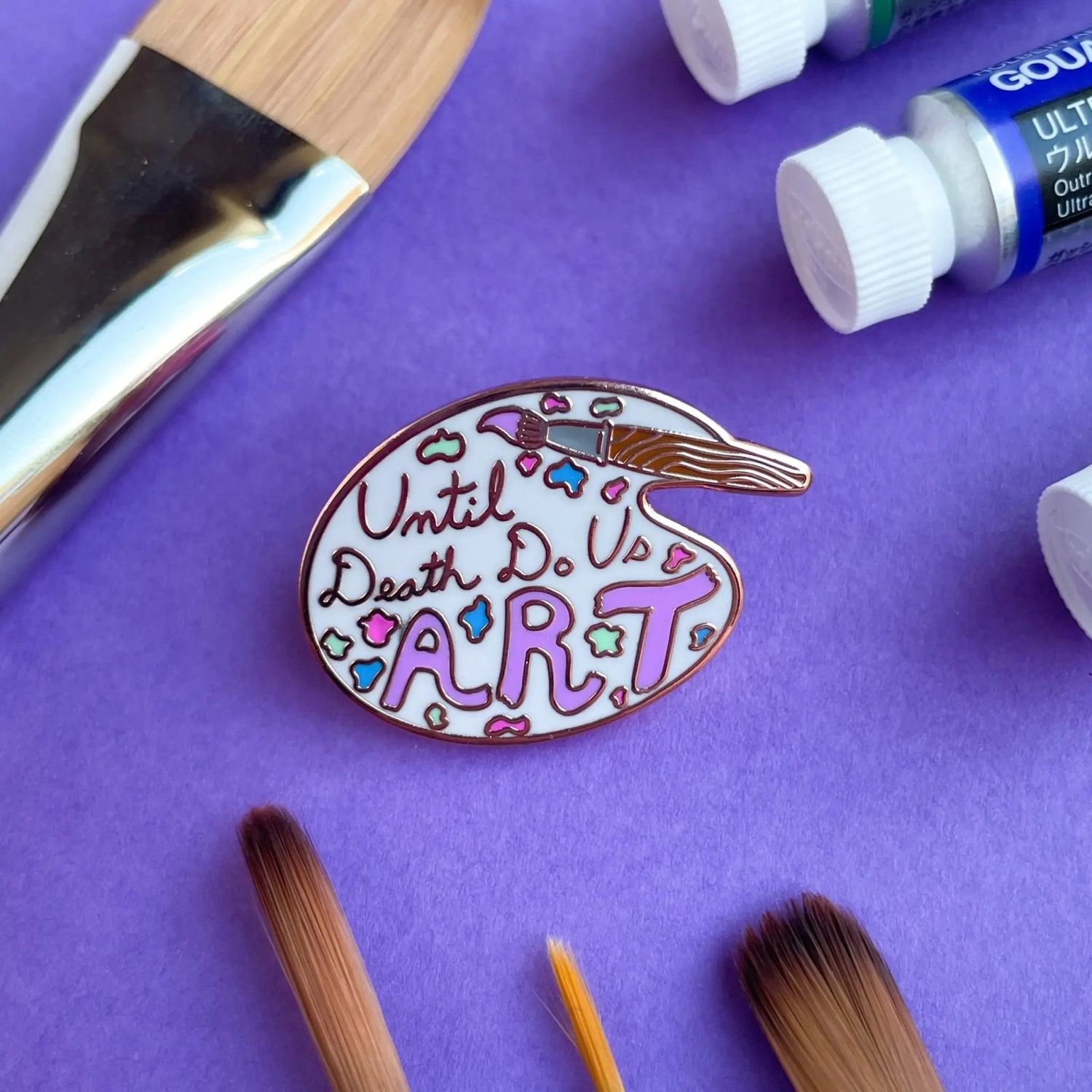 CLEARANCE! Until Death Do Us Art Enamel Pin