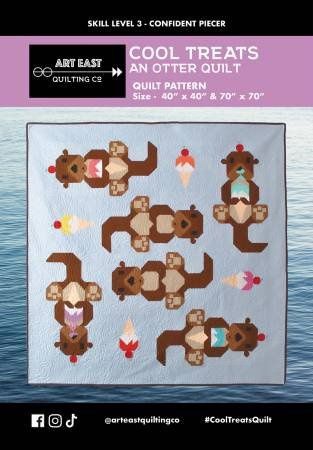 Cool Treats An Otter Quilt Pattern - Art East Quilting Co.