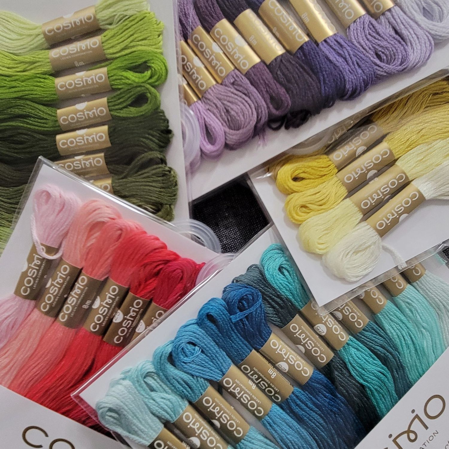 Cosmo Embroidery Floss 12 Skein Gradient Packs - Assorted Colors