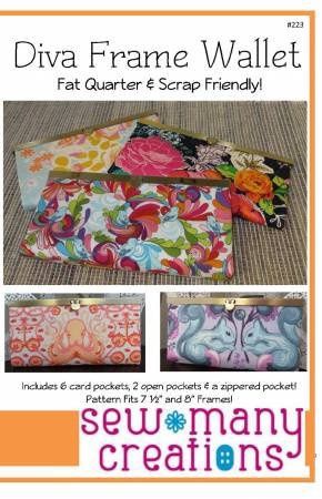 Diva Frame Wallet Pattern Sew Many Creations