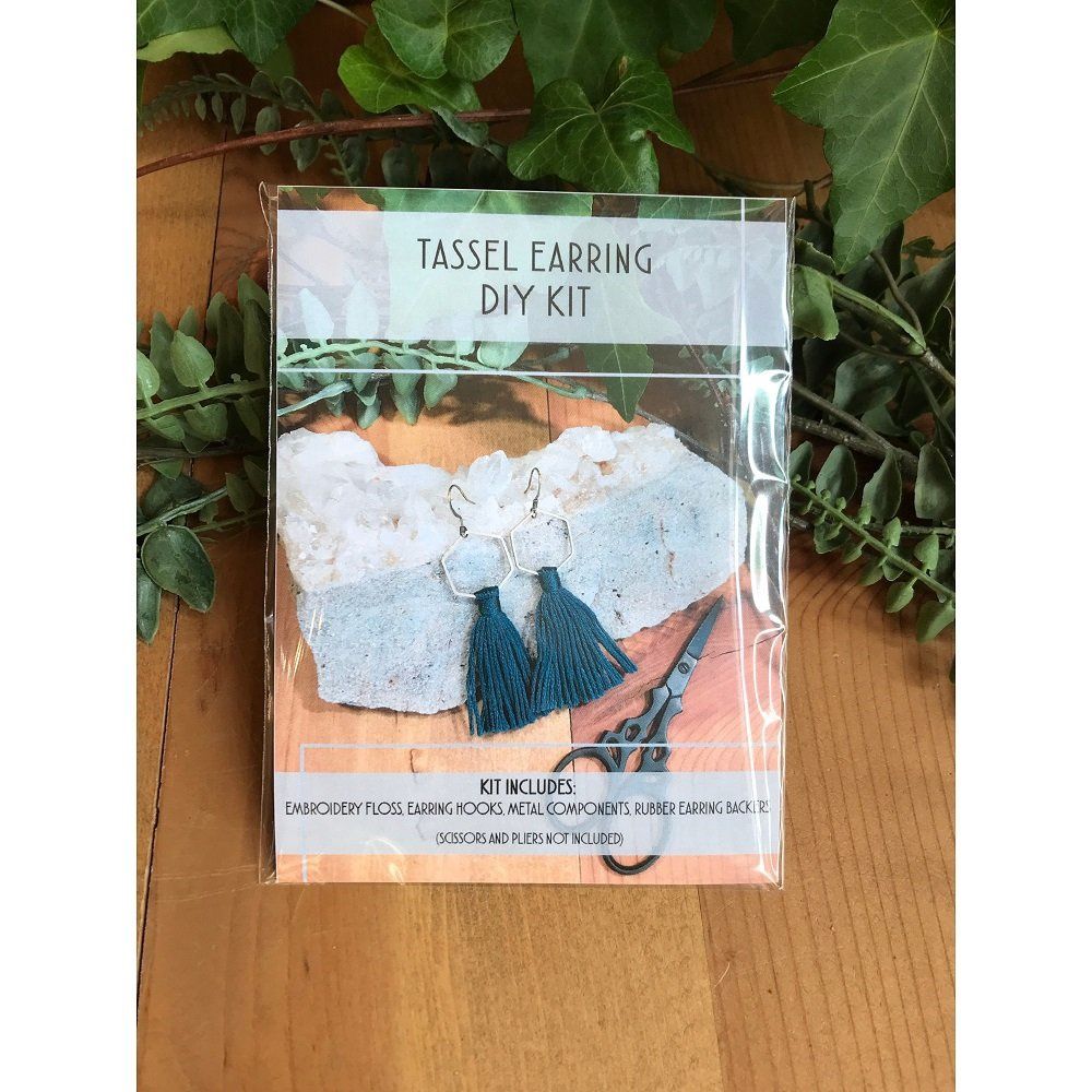 DIY Hexagon Tassel Earring Kit - Tangled Up in Hue