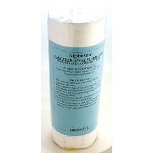 Easy Tear Away Stabilizer Alphasew 12" wide BTY
