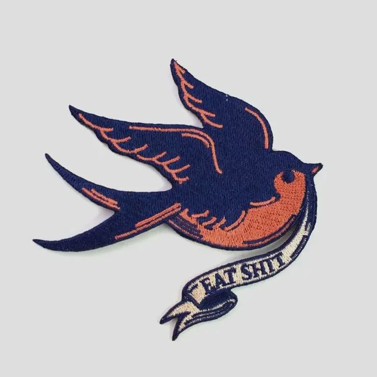 Eat Shit Bluebird Embroidered Patch