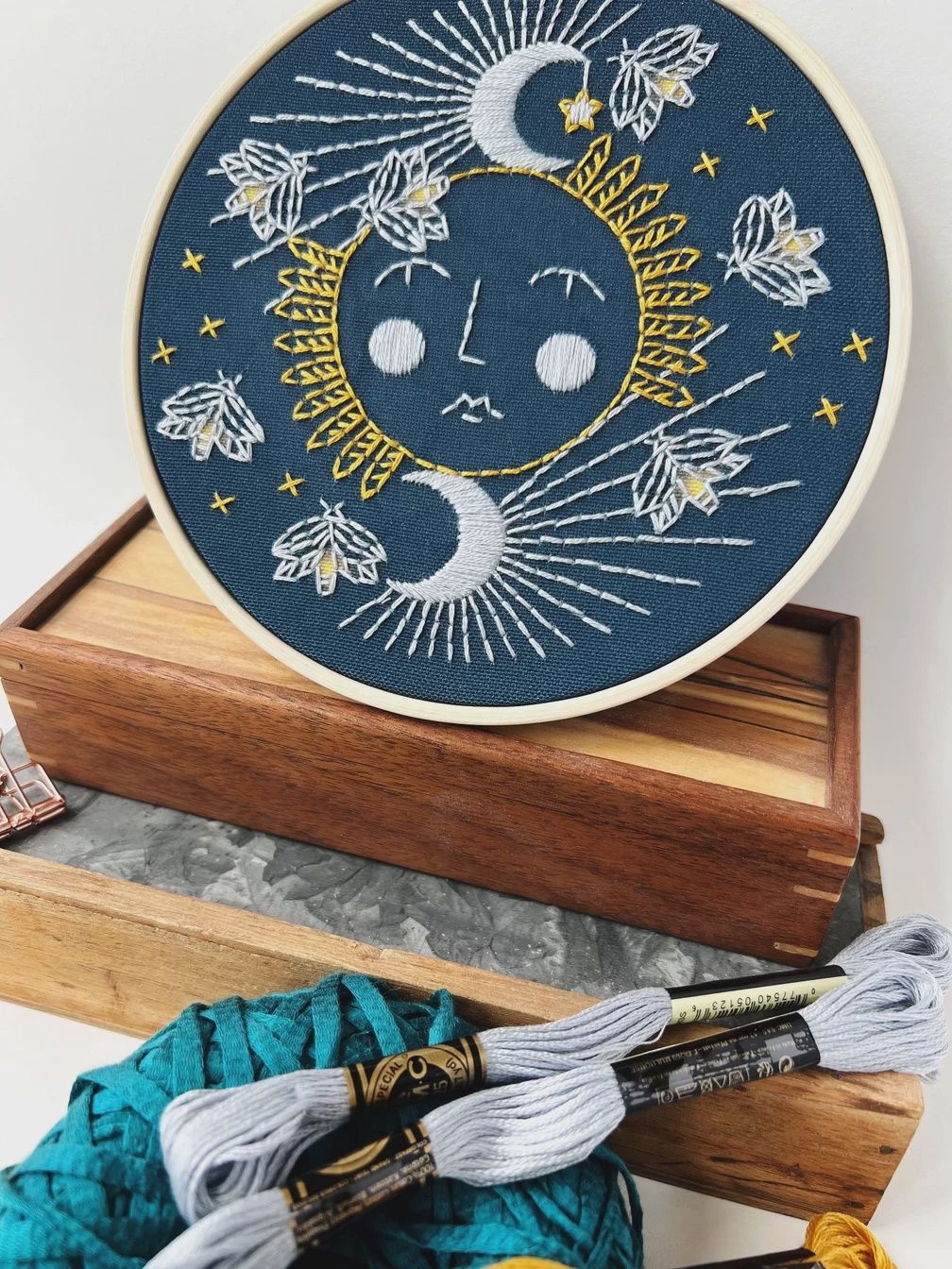 Embroidery Kit - Moonglow- Rikrack