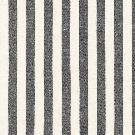 Essex Classic Wovens Collection - Black Medium Stripe