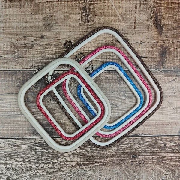 Flexi Hoop Square 7" x 8" (Assorted Colors) Embroidery Hoop Nurge