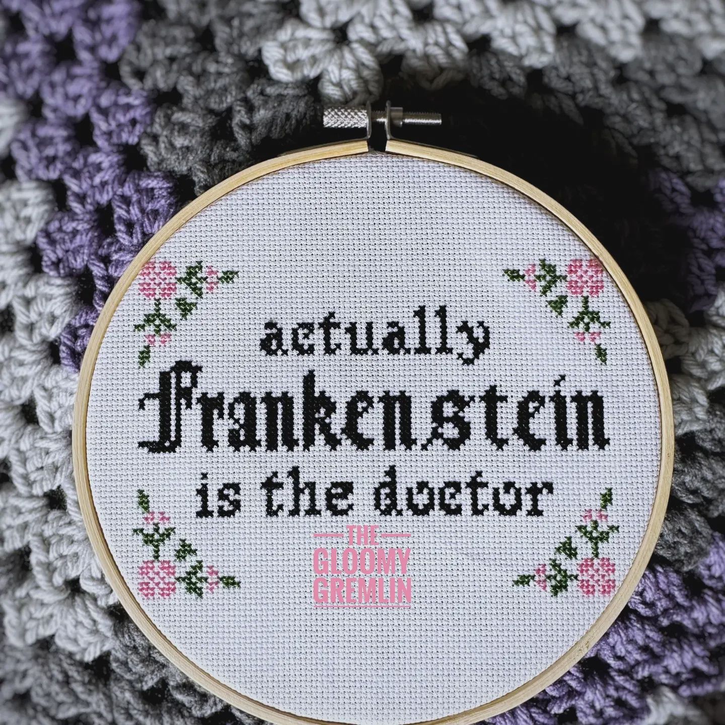 Frankenstein Is The Doctor Cross Stitch Kit The Gloomy Gremlin