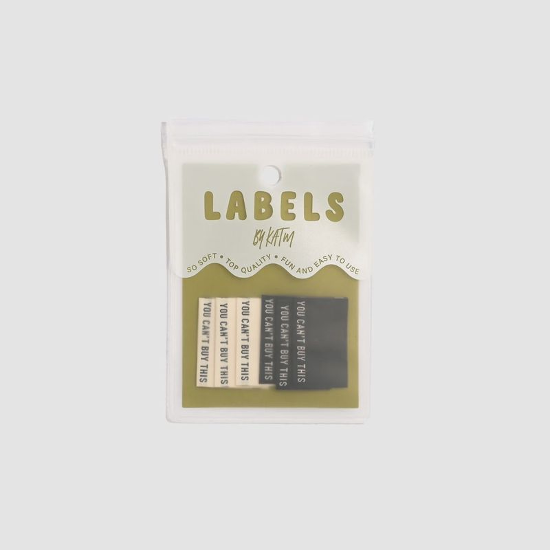 Garment Labels - You Can't Buy This (Bk/Cream)