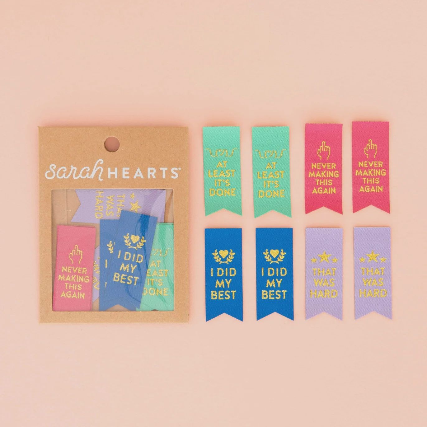 Garment Labels Sarcastic Award Ribbons Sarah Hearts