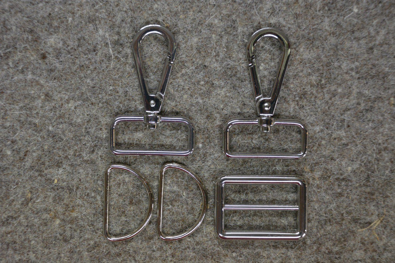 Hardware kit for 1.25 Inch Straps - Silver