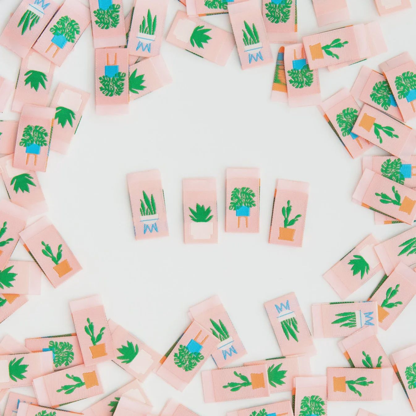 House Plant Multipack Woven Garment Labels Sarah Hearts