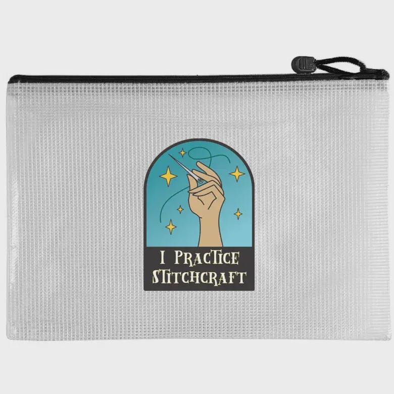 I Practice Stitchcraft Snarky Bag Purple Pineapple Studio