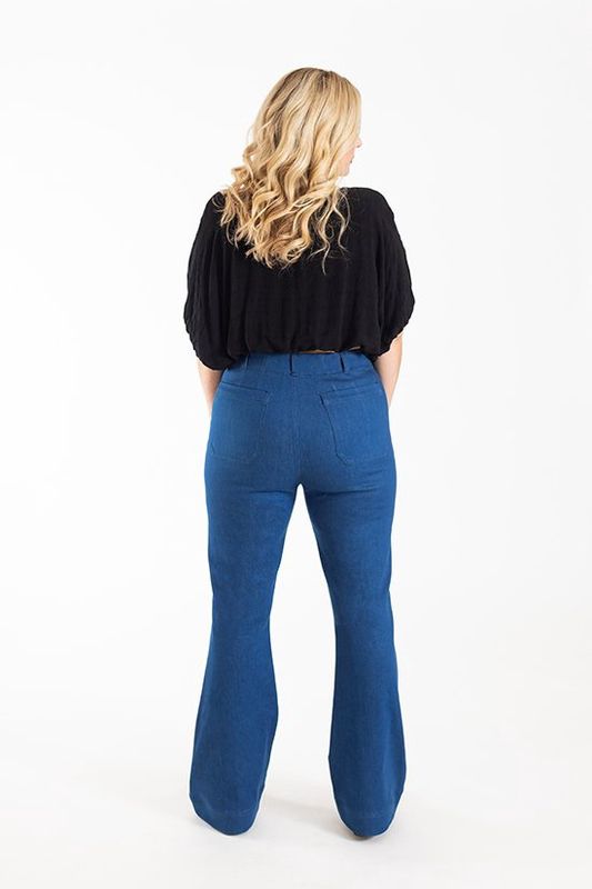 Isle Jeans - Chalk and Notch Pattern