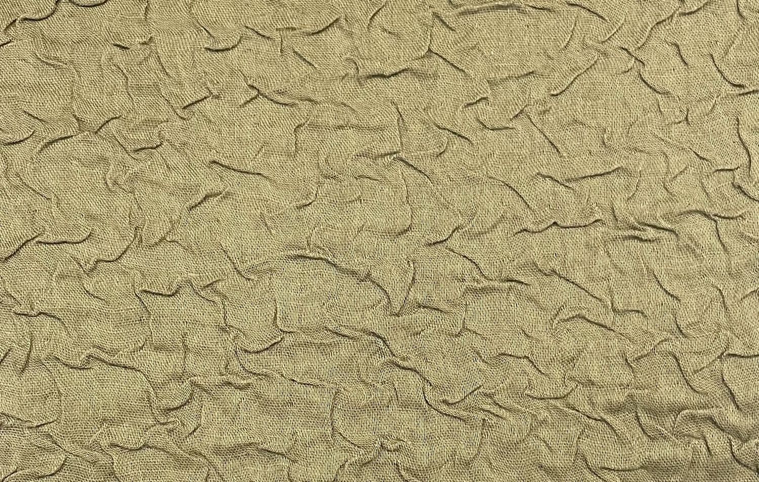 Japanese Imported Wrinkled Cotton Double Gauze Olive Hishiei