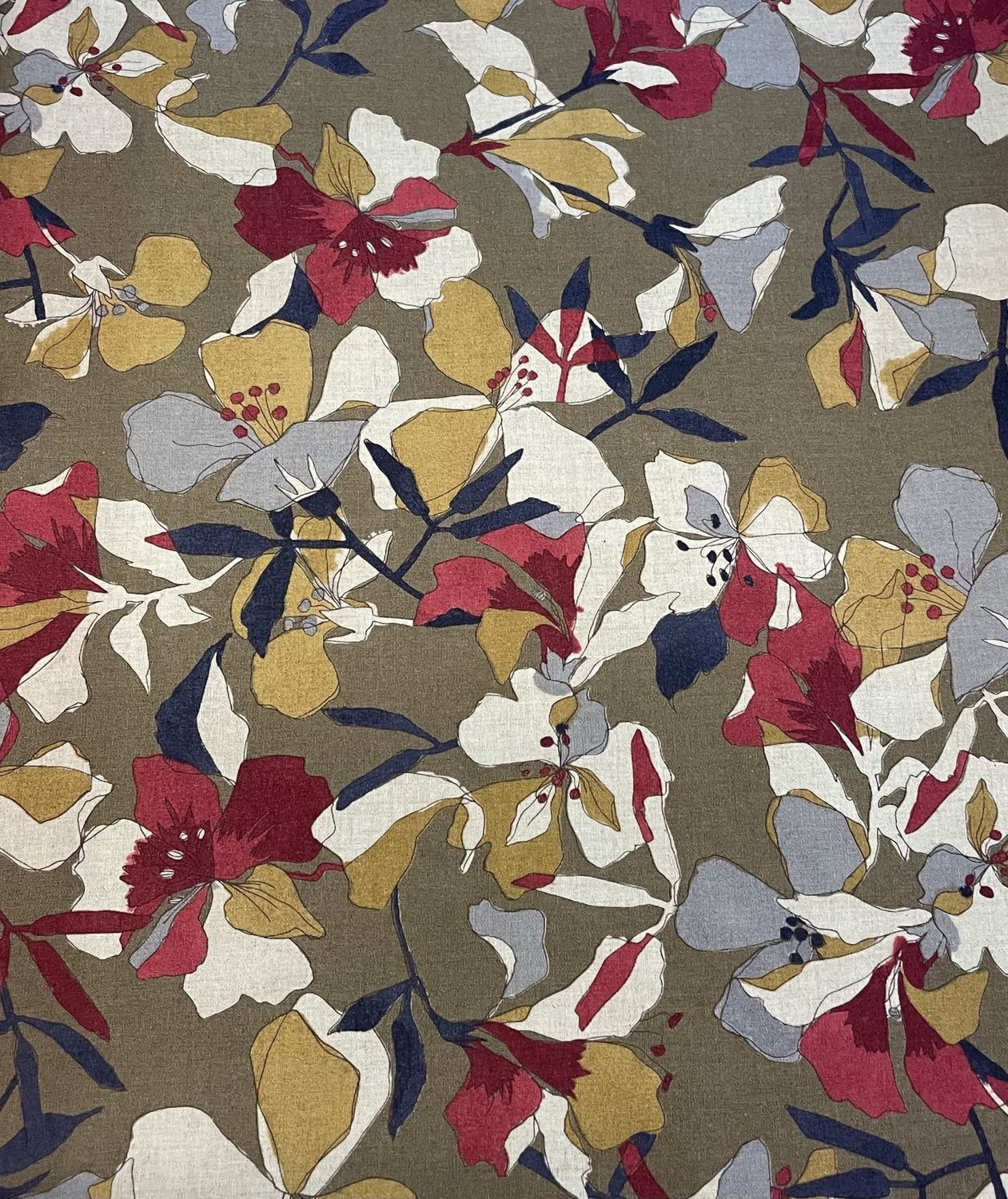 Japanese Printed Sheeting Large Multi Color Floral