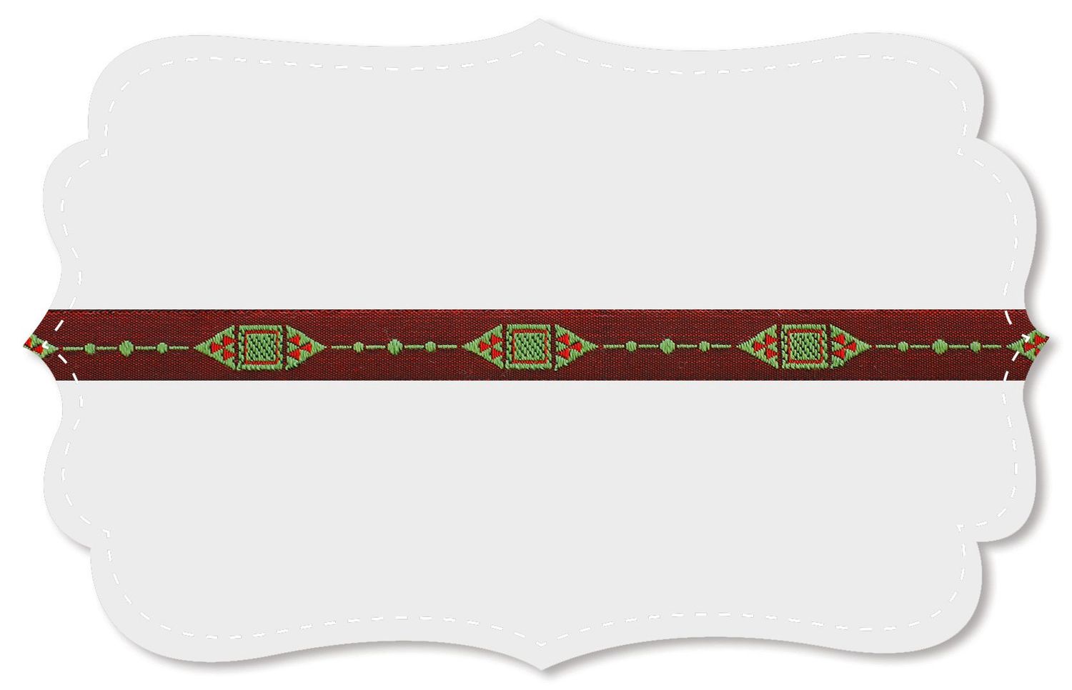 Kafka Ribbon Small Green Diamond 10mm (3/8")