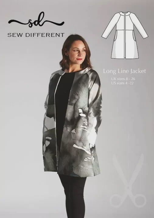 Longline Jacket Sizes 8-26 Sew Different