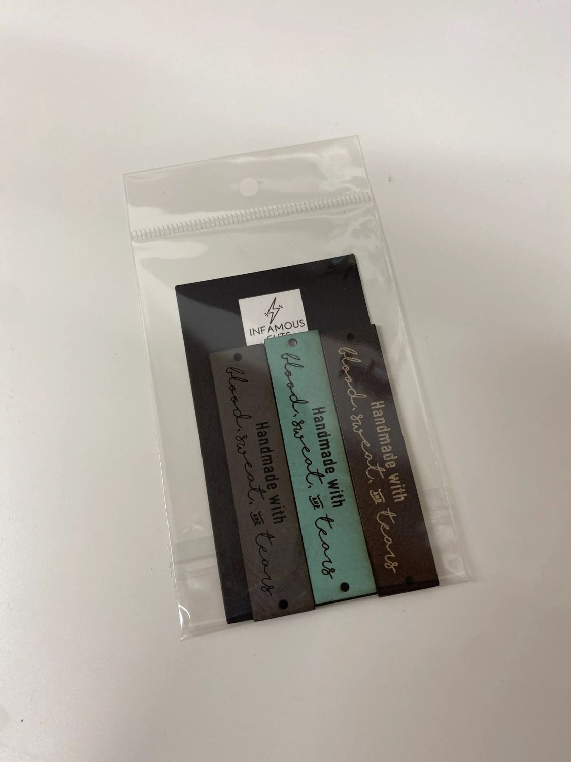 Made With Blood Sweat and Tears - Garment Label