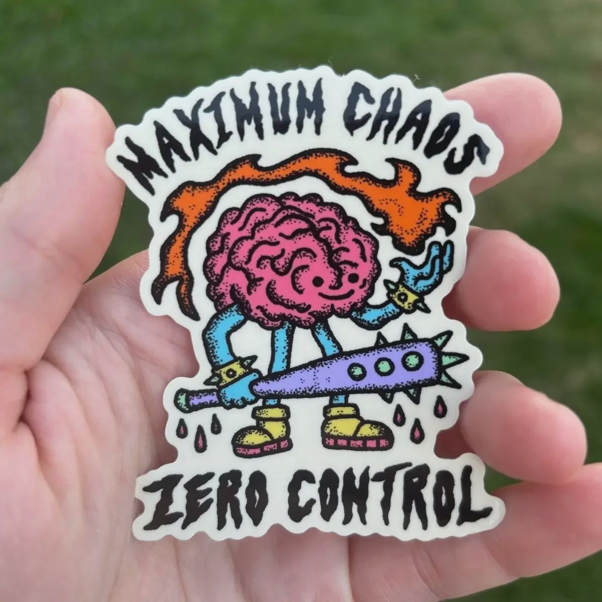 Maximum Chaos Zero Control Vinyl Sticker Pretty Bad Co.