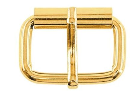 Gold Metal Roller Buckle 1"