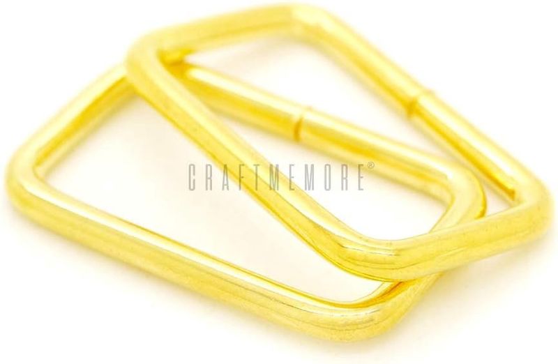 Gold Rectangular Ring 1-1/4"