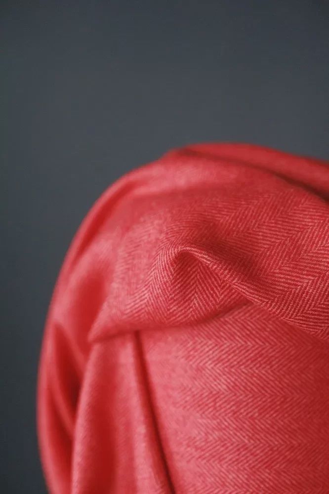 Herringbone Red Yorkshire Tweed Wool Merchant and Mills