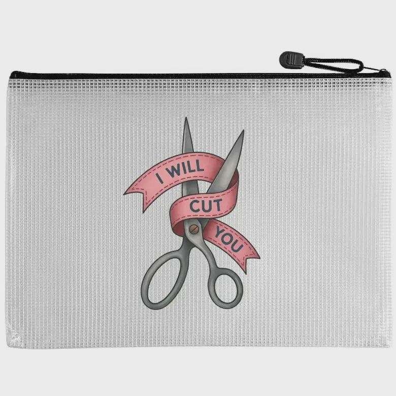 I Will Cut You Snarky Bag Purple Pineapple Studio